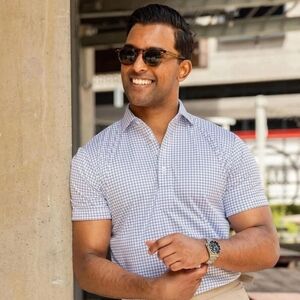 Collars and Co. NWT Semi-Spread Collar Polo Original Fit - Size M